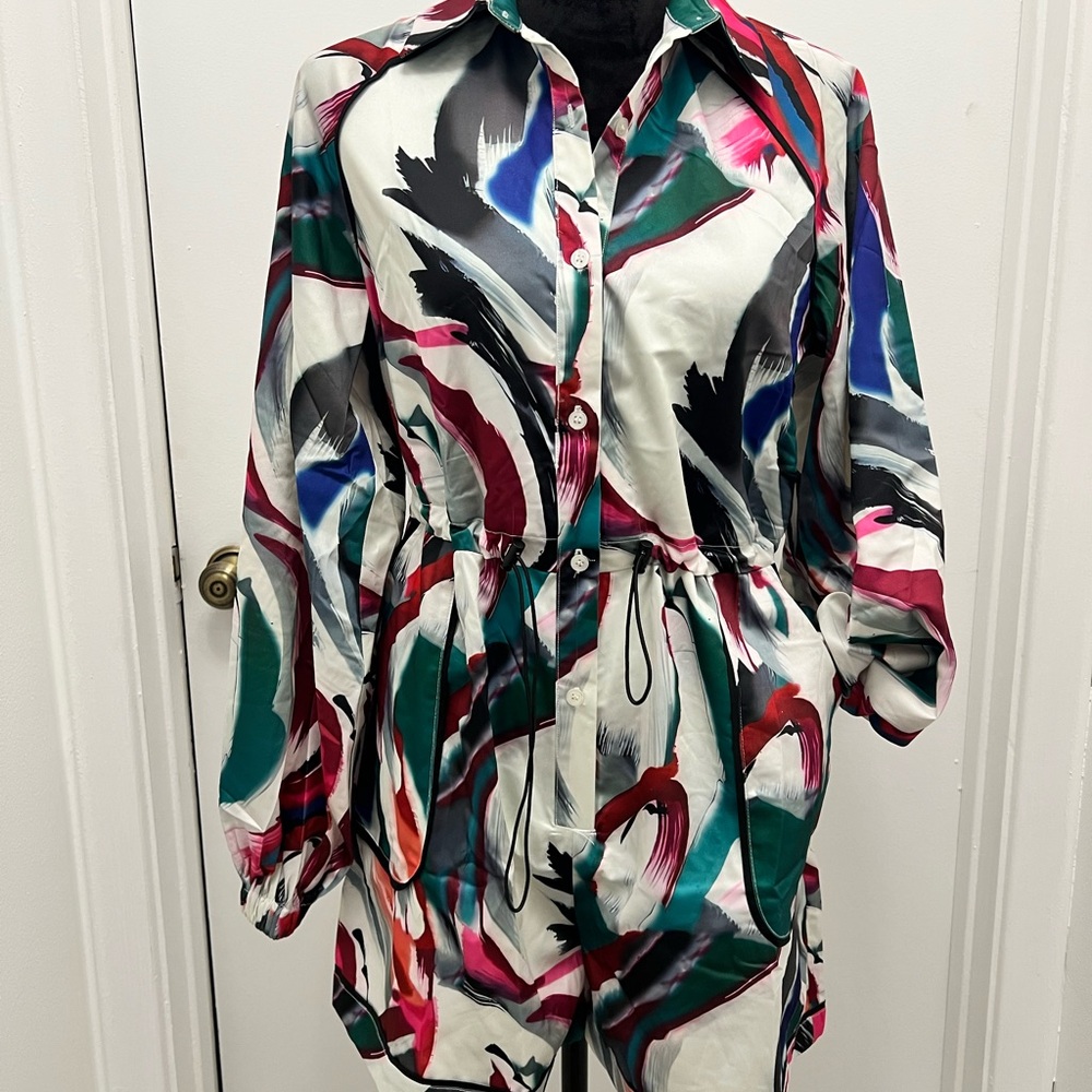 Multicolor Printed Jumpsuit